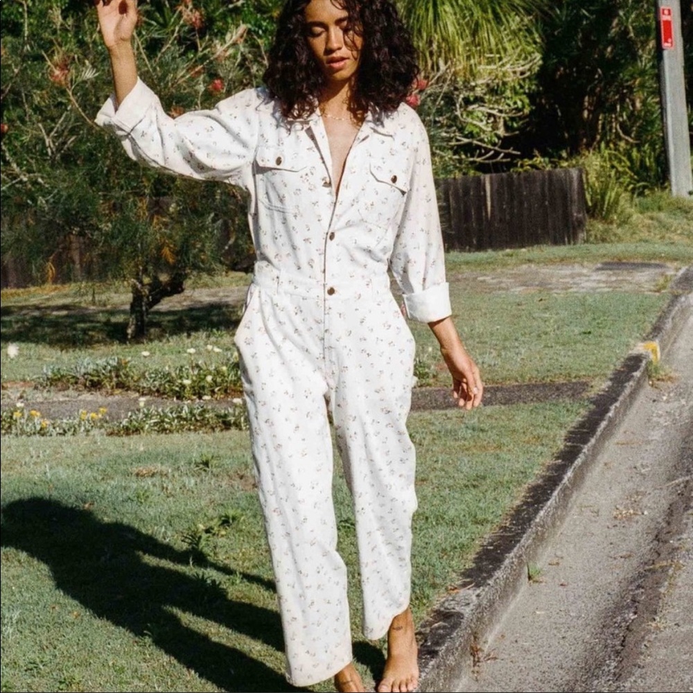 Billabong floral jumpsuit